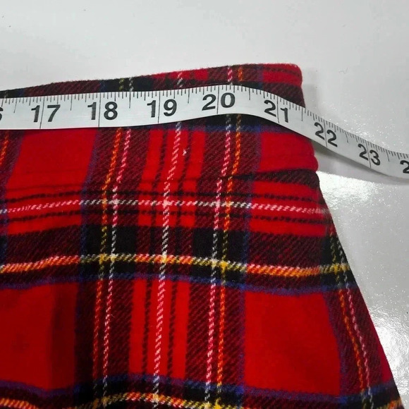 J Crew Skirt Tartan Red Plaid A-Line Women’s Size 22 NWT Wool Blend Lined - Picture 8 of 10